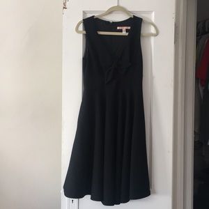 Black Anthrolopologie dress with front cutout